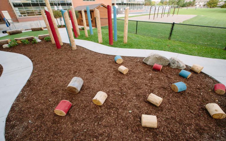 Toronto Montessori School Child Care Playground | Earthscape Play